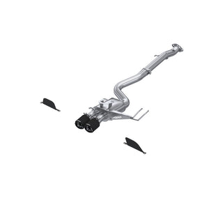 MBRP S43033CF fits Toyota Corolla GR 1.6L T304 SS 3in Cat-Back Dual Center Tips