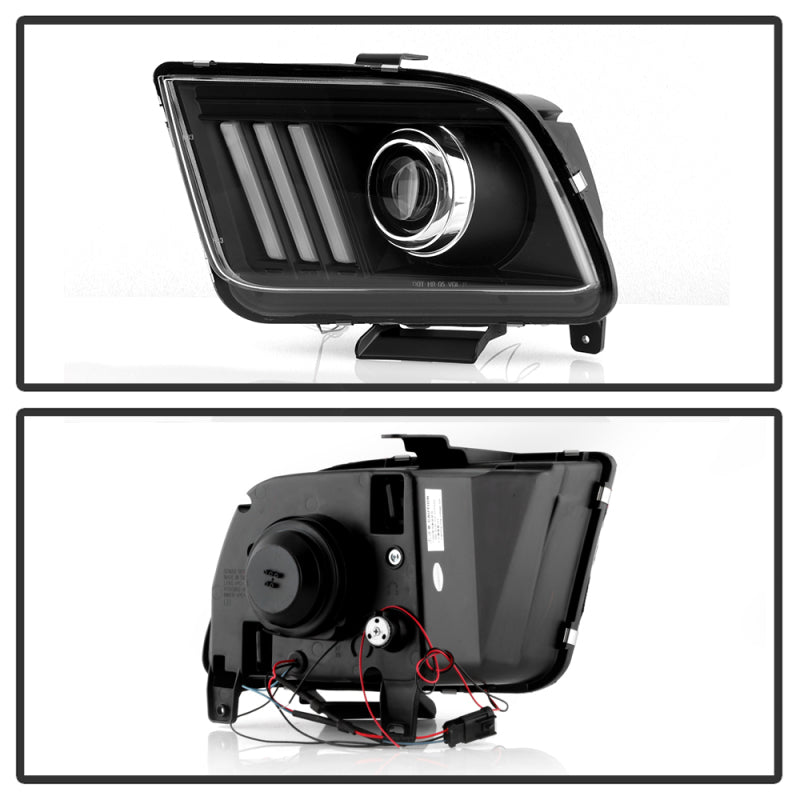 Spyder 5088192 fits Ford 05-08 Mustang V2 High-Power LED Headlights - Black PRO
