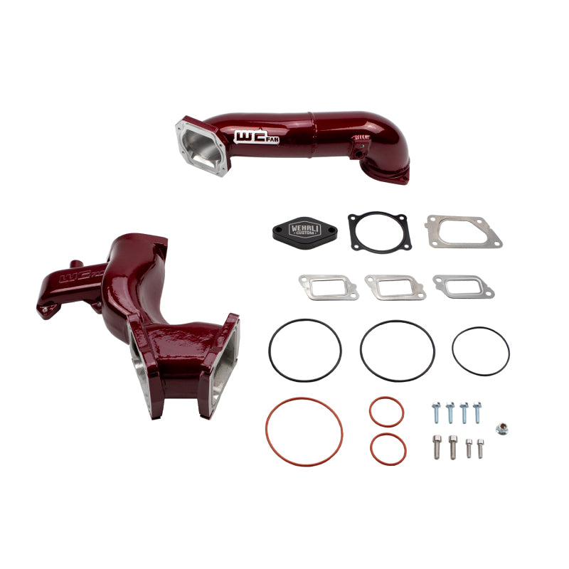 Wehrli WCF100165-RED 11-16 fits Chevrolet 6.6L LML Duramax High Flow Y-Bridge Ki