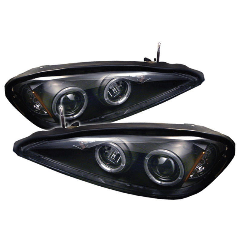 Spyder 5011640 fits Pontiac 99-05 Grand AM Projector Headlights LED Halo LED Bl