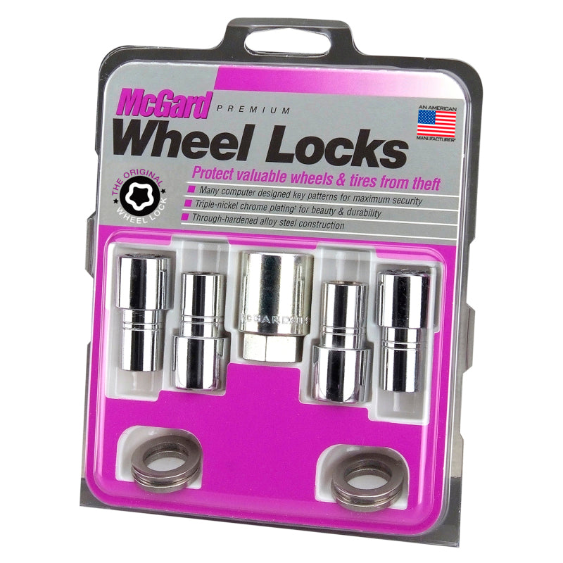 McGard 22142 Wheel Lock Nut Set - 4pk. (Long Shank Seat) 7/ / 13/16 Hex / 1.75in. Length - Chrome