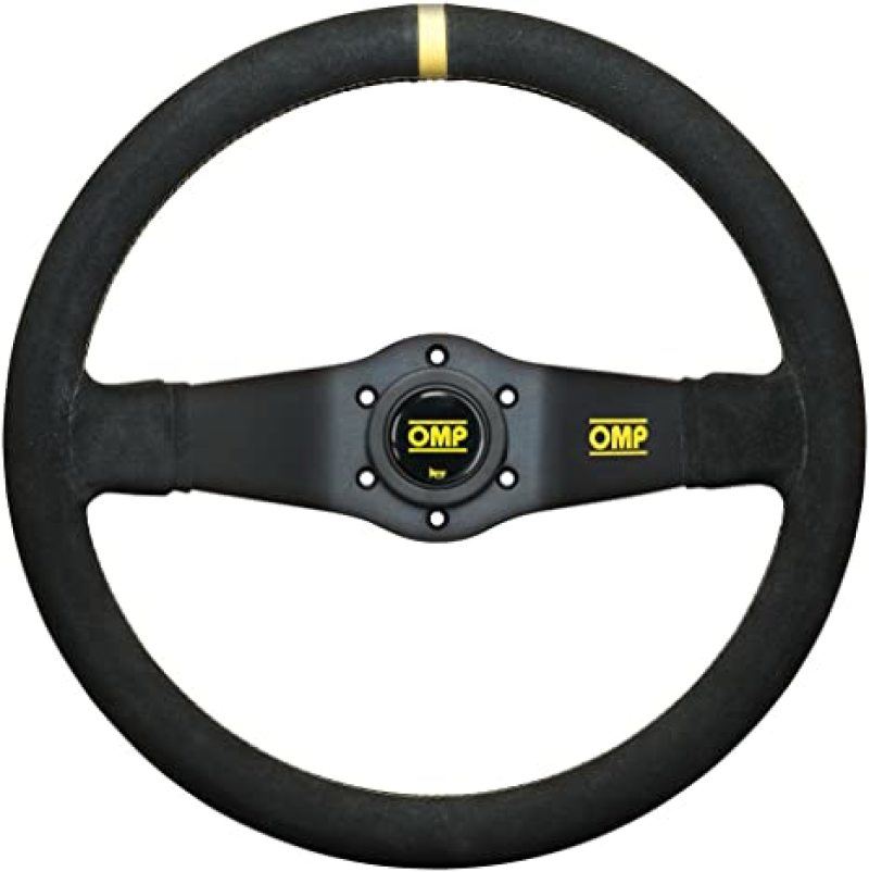 OMP OD0-1951-071 Rally Dished Steering Wheel 350mm - Small Suede (Black)