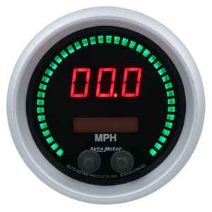 AutoMeter 6789-SC Autometer 85.7mm Black Switchable 260 MPH / 260 KM/H Speedometer Sport-Comp Elite Digital Gauge