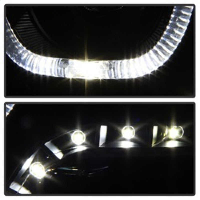xTune 9036729 fits Dodge Ram 2009-2014 Halo LED Projector Headlights - Black PR