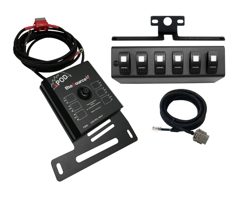 SPOD 873160 07-08 fits Jeep Wrangler JK SourceLT w/ Green LED Switch Panel