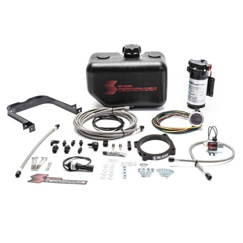 Snow Performance SNO-2171-BRD Stg 2 Boost Cooler Challenger/Charger Hellcat Water Inj Kit (SS Braid Line/4AN Fit)