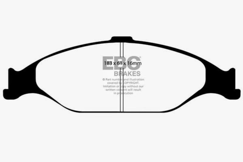 EBC DP21242 fits Ford 99-04 Mustang 3.8 Greenstuff Front Brake Pads