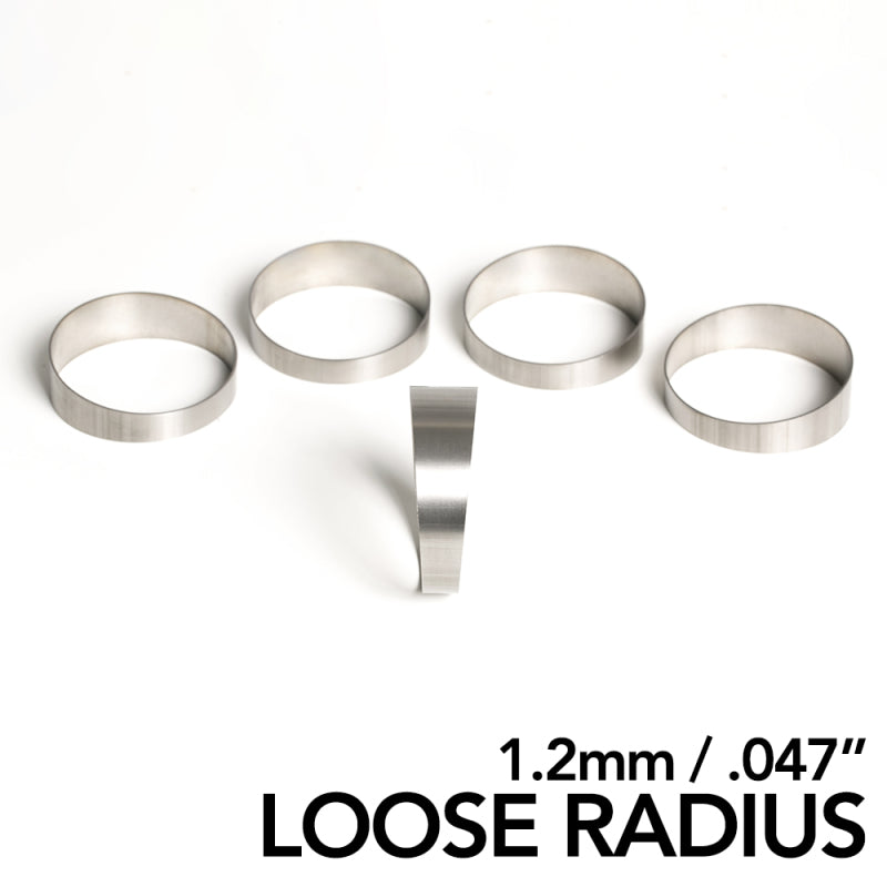 Ticon 109-08901-0004 Industries 3.5in 45 Degree 1.65D CLR Loose Radius 1.2mm/.047in Wall Titanium Pie Cuts - 5pk