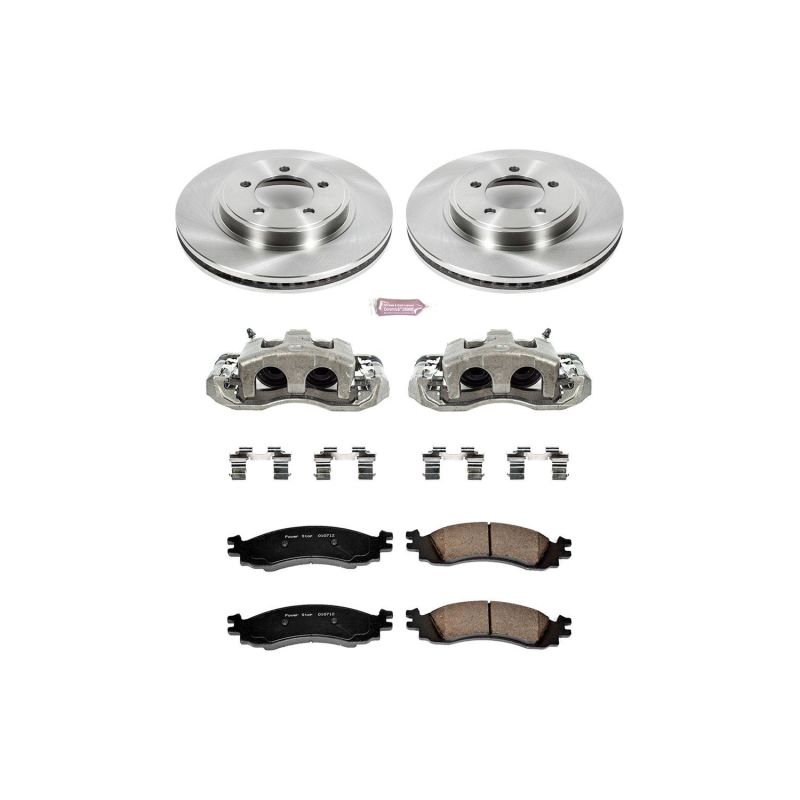 Power Stop KCOE1441 06-10 Mercury Mountaineer Front Autospecialty Kit w/Cals