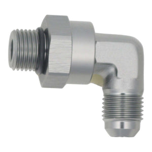 DeatschWerks 6-02-0414 6AN ORB Male Swivel to 90-Degree 6AN Male Flare - Anodiz