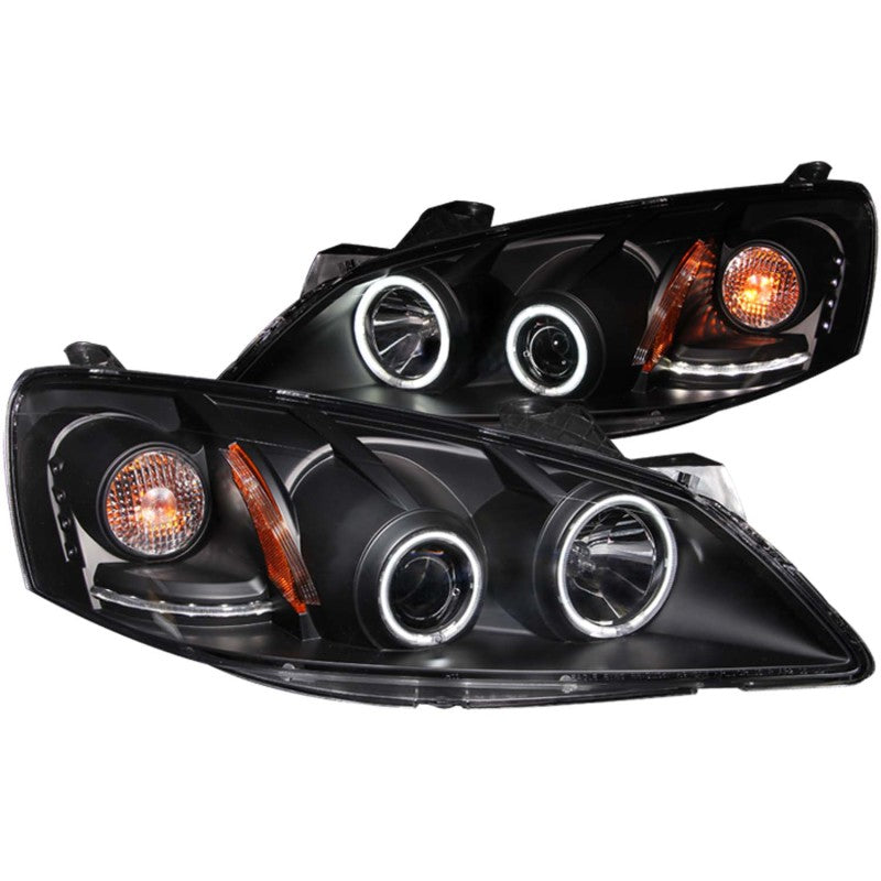 ANZO 121371 2010 fits Pontiac 05-20 G6 Projector Headlights w/ Halo Black (CCFL)