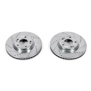 PowerStop fits Hyundai 07-09 Santa Fe Front Evolution Drilled & Slotted Rotors -