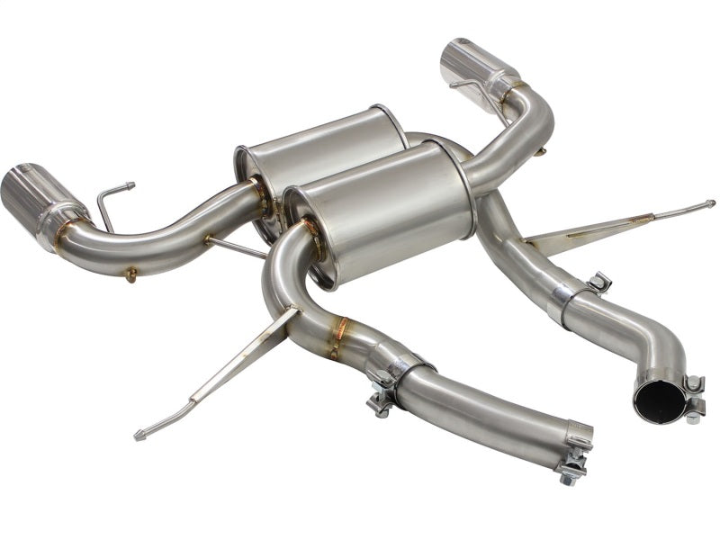 AFE 49-36327-P rce XP 2.5in Axle Back Stainless Exhaust w/ Polished Tips 07-13