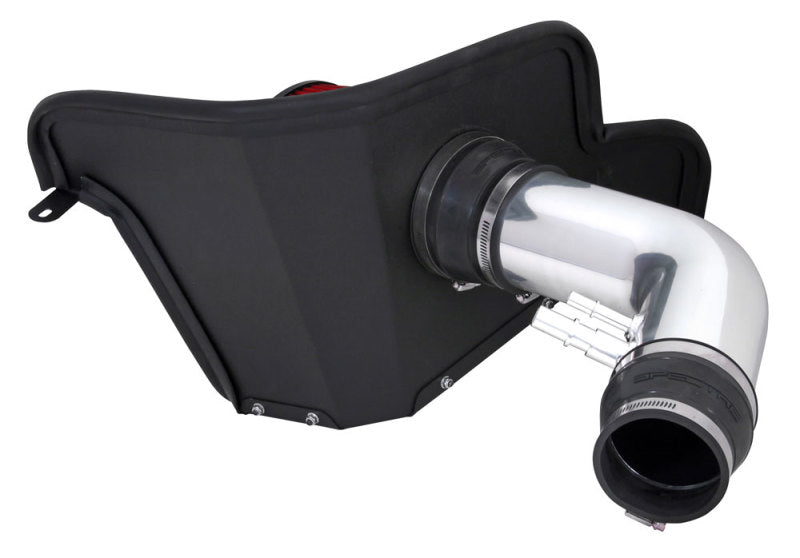 Spectre 9041 15-16 fits Ford Mustang V6-3.7L F/I Air Intake Kit - Polished w/Red Filter