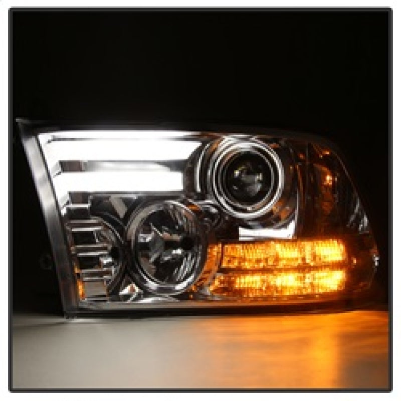 Spyder 5080998 fits Dodge 09-12 Ram Projector Headlights Light Bar DRL Chrome P