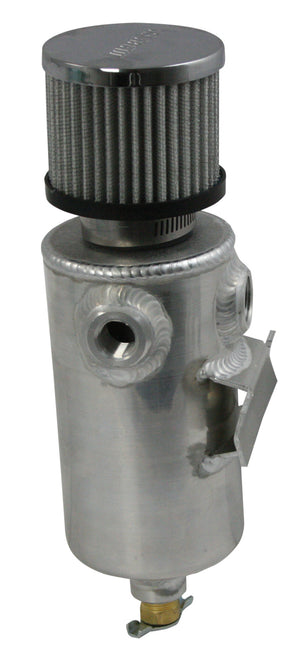 Moroso 85464 Breather Tank/Catch Can - 3/8in NPT Female & 1/2in NPT Female Fitti