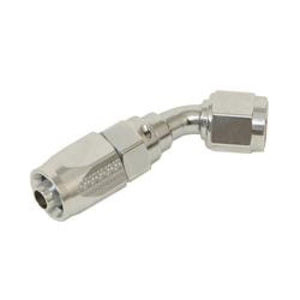 Fragola 224508-CH -8AN x 45 Degree Pro-Flow Hose End Chrome