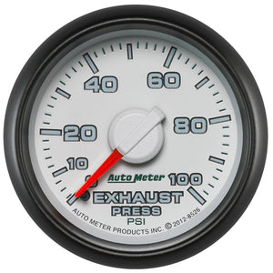 AutoMeter 8526 Autometer Factory Match 52.4mm Mechanical 0-100 PSI Exhaust (Drive) Pressure Gauge