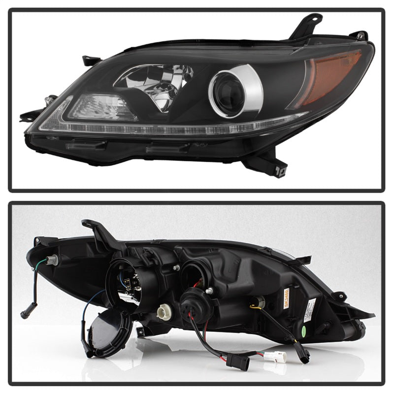 Spyder 5084002 2017 fits Toyota 15-20 Sienna Projector Headlights - DRL LED - B