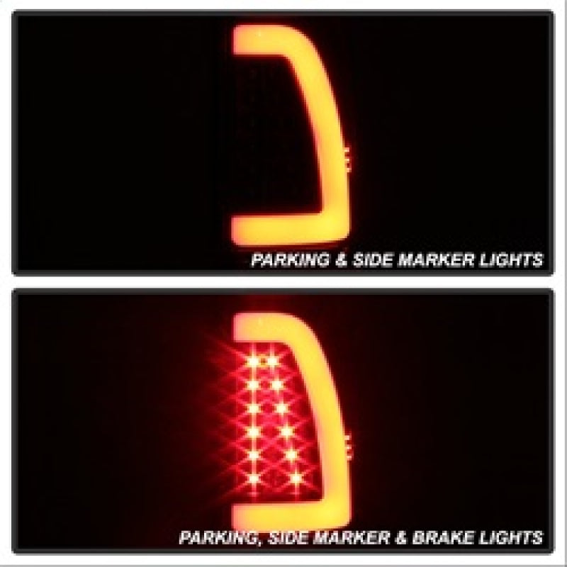 xTune 5082084 fits Ford F150 Styleside 97-03 Light Bar LED Tail Lights - Black