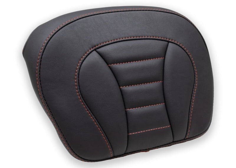 Mustang 76886AB Harley FL Touring Accessories Tour-Pak Pad w/Red Stitch - Black