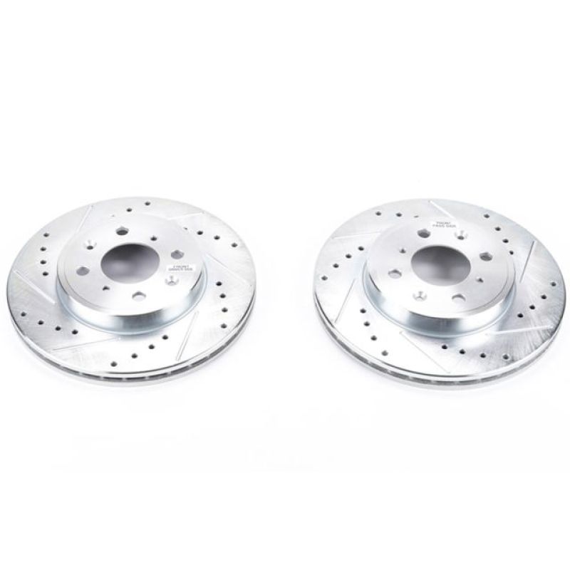 PowerStop fits Honda 15-19 Fit Front Evolution Drilled & Slotted Rotors - Pair