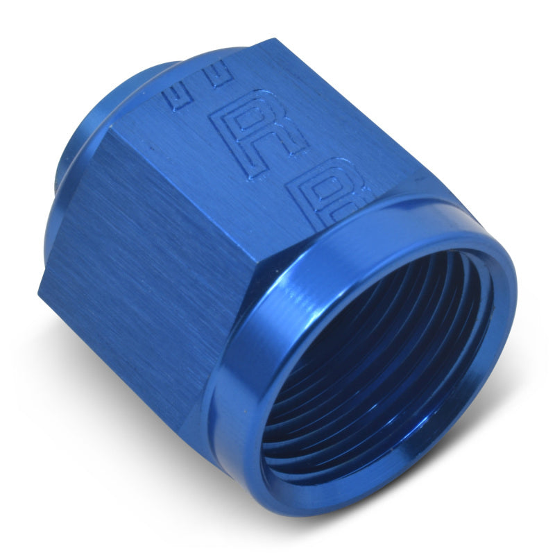 Russell 661950 Performance -4 AN Flare Cap (Blue)