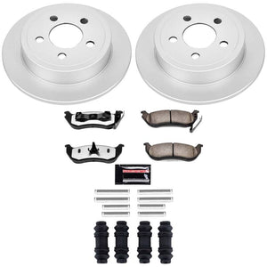 Power Stop 03-07 Jeep Liberty Rear Z36 Coated Truck & Tow Brake Kit
