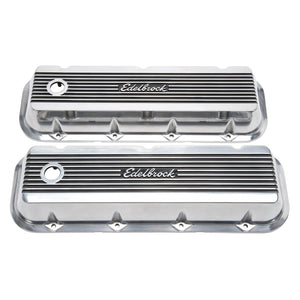 Edelbrock 4275 Valve Cover Elite II fits Chevrolet 1965 and Later 396-502 Big Block V8 Polished