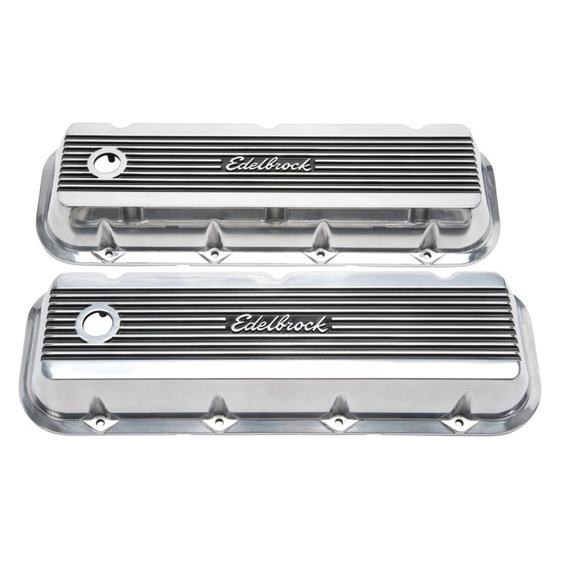 Edelbrock 4275 Valve Cover Elite II fits Chevrolet 1965 and Later 396-502 Big Block V8 Polished