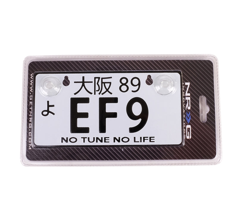 NRG MP-001-EF9 fits Mini JDM Style Aluminum License Plate (Suction-Cup Fit/Universal) - EF9