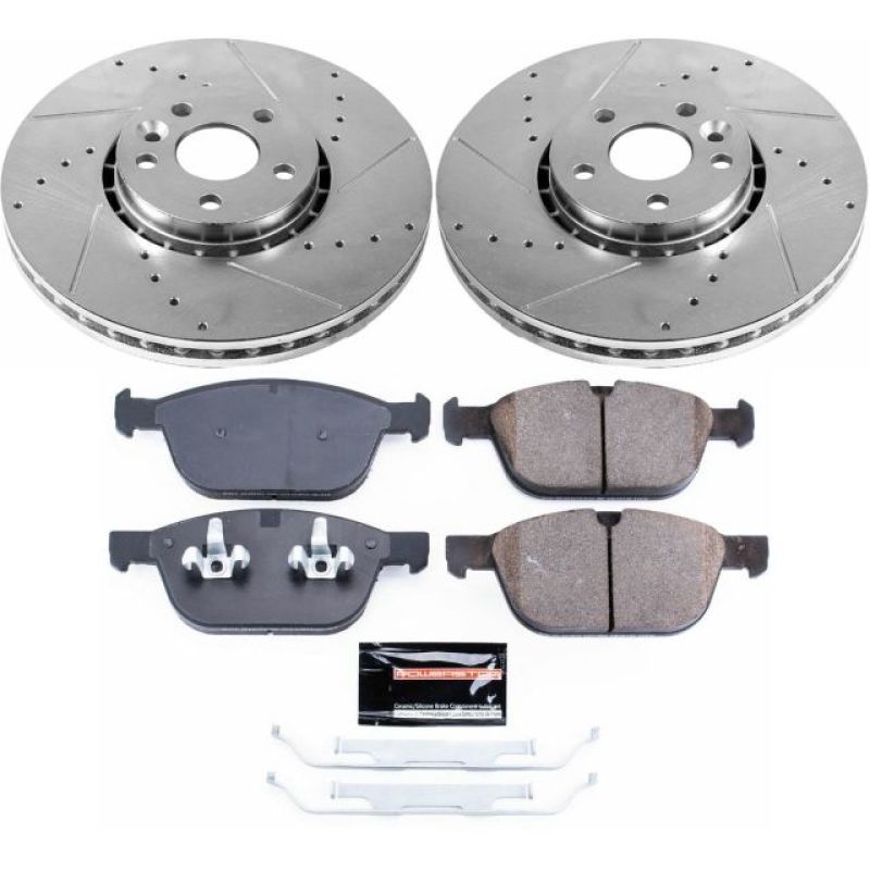 PowerStop K5702 fits Volvo 10-15 XC60 Front Z23 Evolution Sport Brake Kit