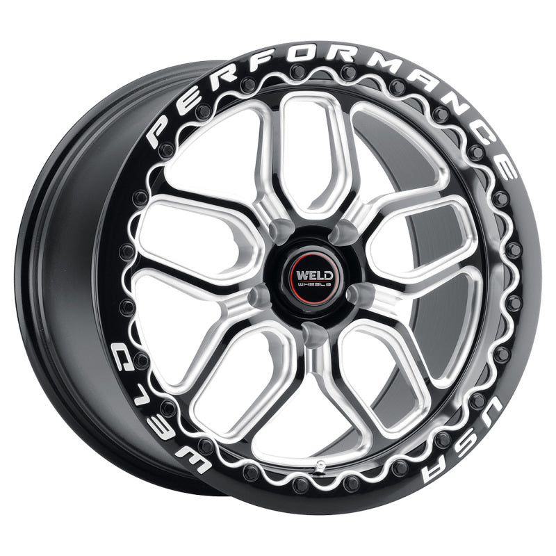 Weld  S90782022P52 Racing 18x12 Laguna Bead Lock 5x120 ET52 BS8.50 Gloss BLK MIL