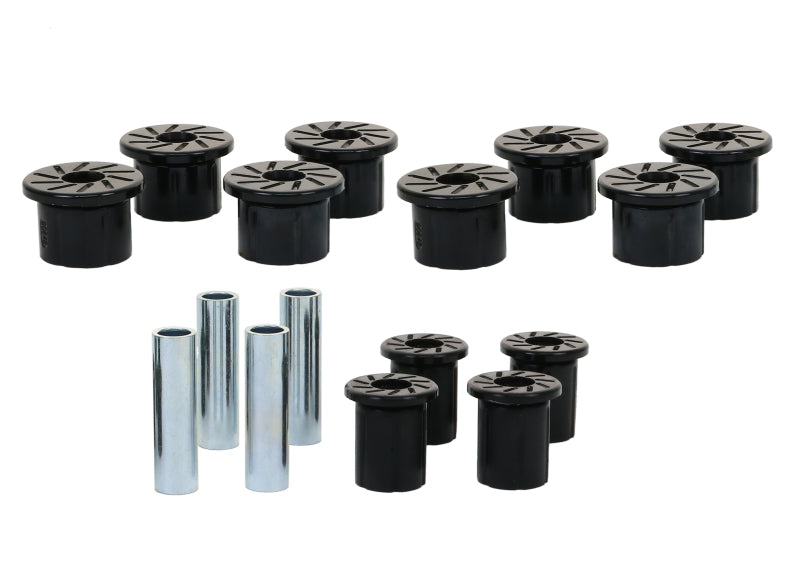 Whiteline W73470 fits Toyota 89-95 Pickup / 01-04 fits Toyota 89-95 Tacoma Rear Leaf Spring Shackle Bushing Kit