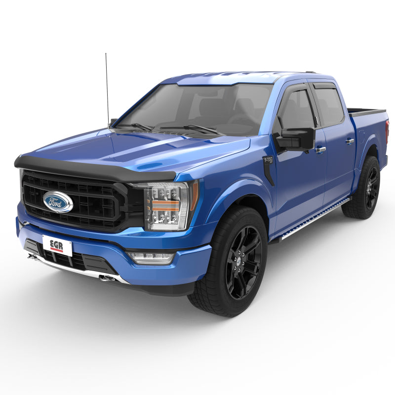 EGR 573495 15+ fits Ford F150 Crew Cab In-Channel Window Visors - Set of 4 - Matte (573495)