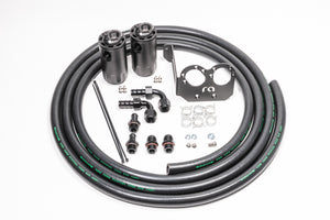 Radium Engineering 20-0329-FL Dual Catch Can Kit S197 fits Shelby Gt500 Fluid Lo
