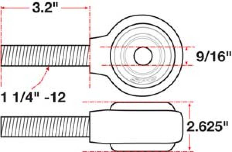 SPC Performance 15743 XAXIS Rod End Ball Joint