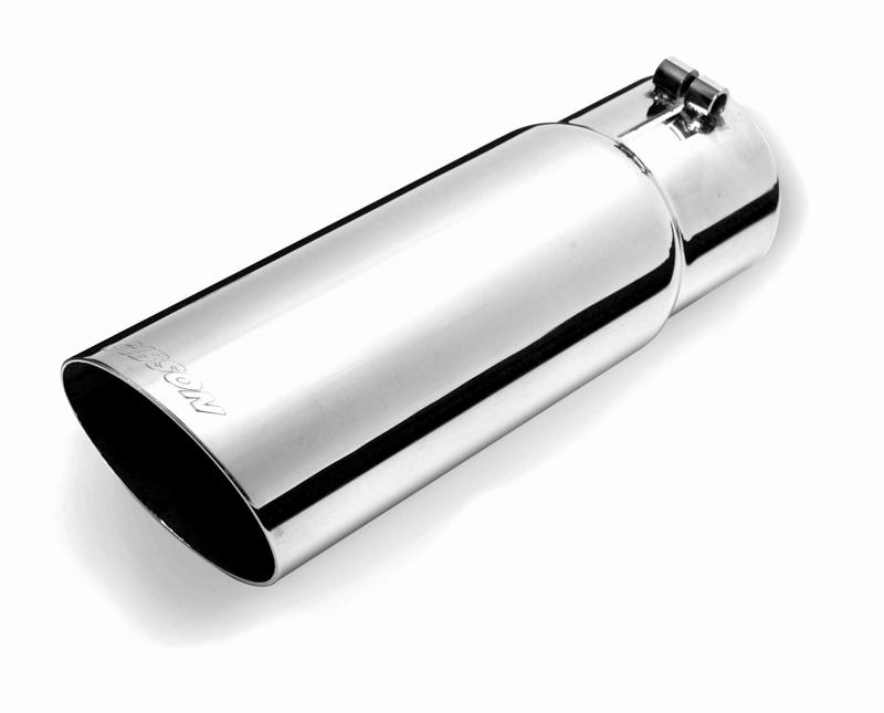 Gibson  500420 Round Single Wall Angle-Cut Tip - 3.5in OD/2.75in Inlet/10in Leng