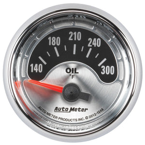 AutoMeter 1248 Autometer American Muscle 2-1/16in Short Sweep Electric 140-300 Deg F Oil Temp Gauge