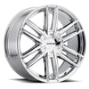 Raceline 158C-229566+35 158C Impulse 22x9.5in / 6X139.7/6X135 BP / 35mm Offset / 106.1mm Bore - Chrome