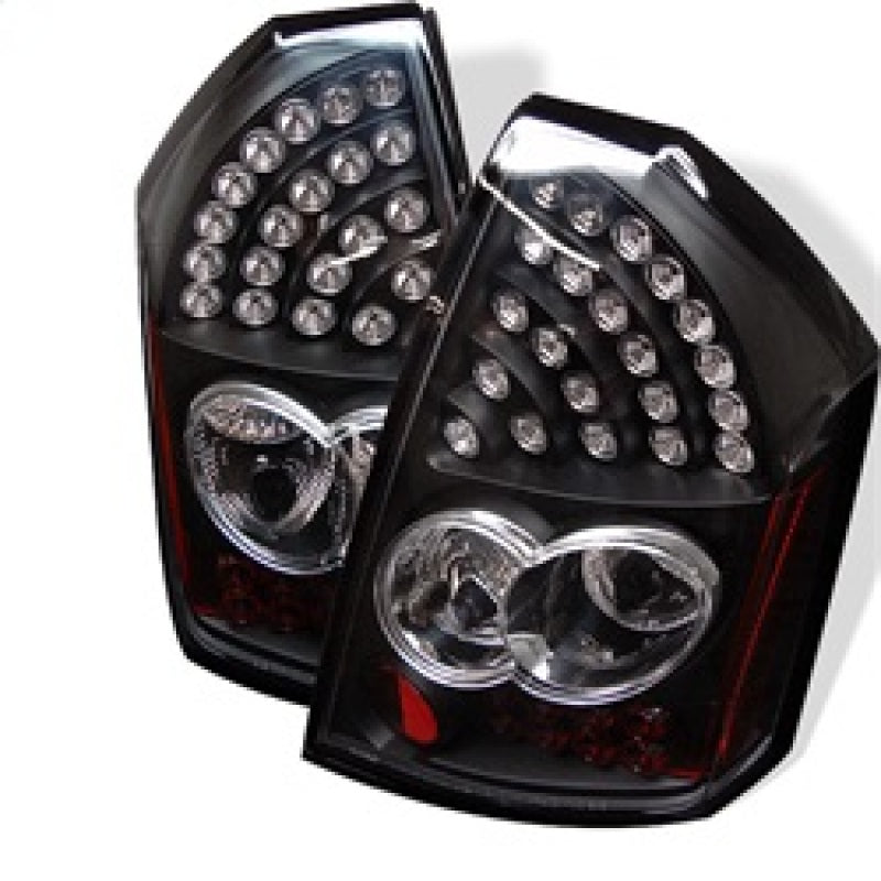 Spyder 5001627 fits Chrysler 05-07 300 LED Tail Lights Black ALT-YD-CHR305-LED-