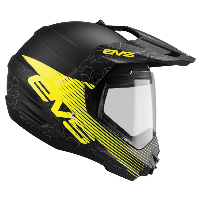 EVS DSHE18VA-BK-L Dual Sport Helmet Venture Arise Matte Black - Large