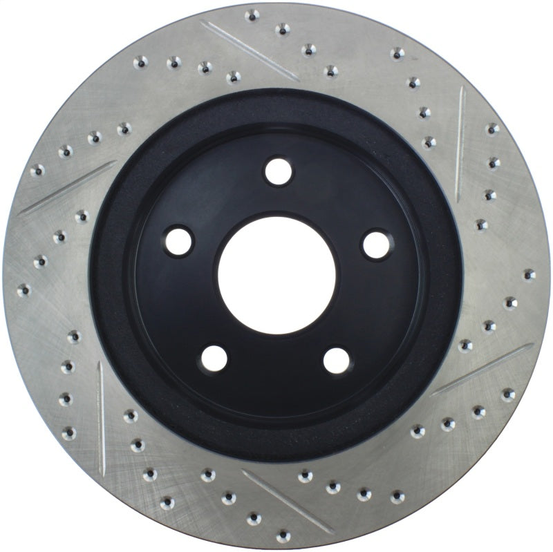 Stoptech 127.67053R 04-06 Dodge Durango / 02-10 Ram 1500 (exc Mega Cab) Front Right Slotted & Drilled Rotor