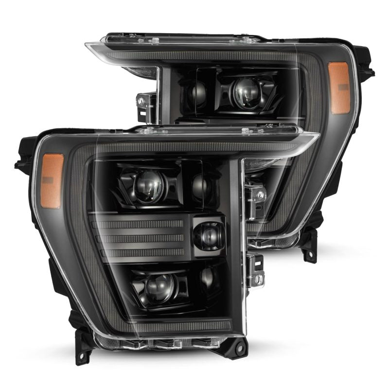 AlphaRex 880294 fits Ford 21-22 F150 PRO-Series Projector headlights Alpha-Black w/Activ Light/Seq Signal