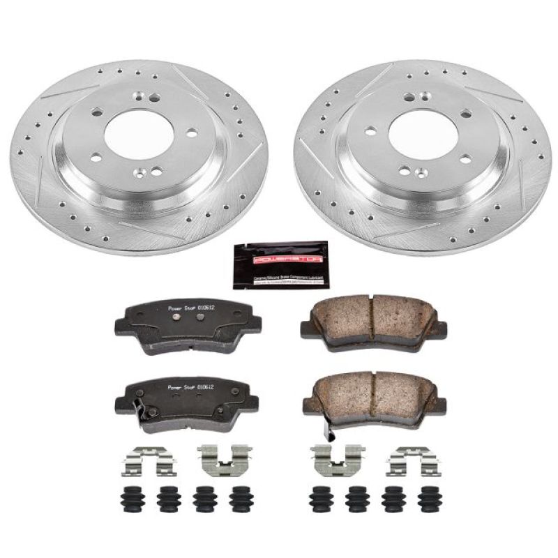 PowerStop K7524 fits Hyundai 18-19 Elantra GT Rear Z23 Evolution Sport Brake Kit