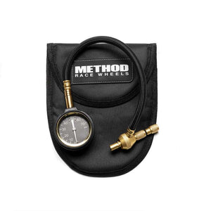 Method AP-F0005 Brass Air Deflator Gauge 0-60 PSI - Black