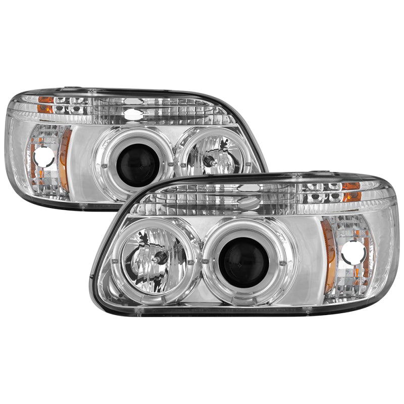 Spyder 5010148 fits Ford 95-01 Explorer 1PC Projector Headlights LED Halo Chrm
