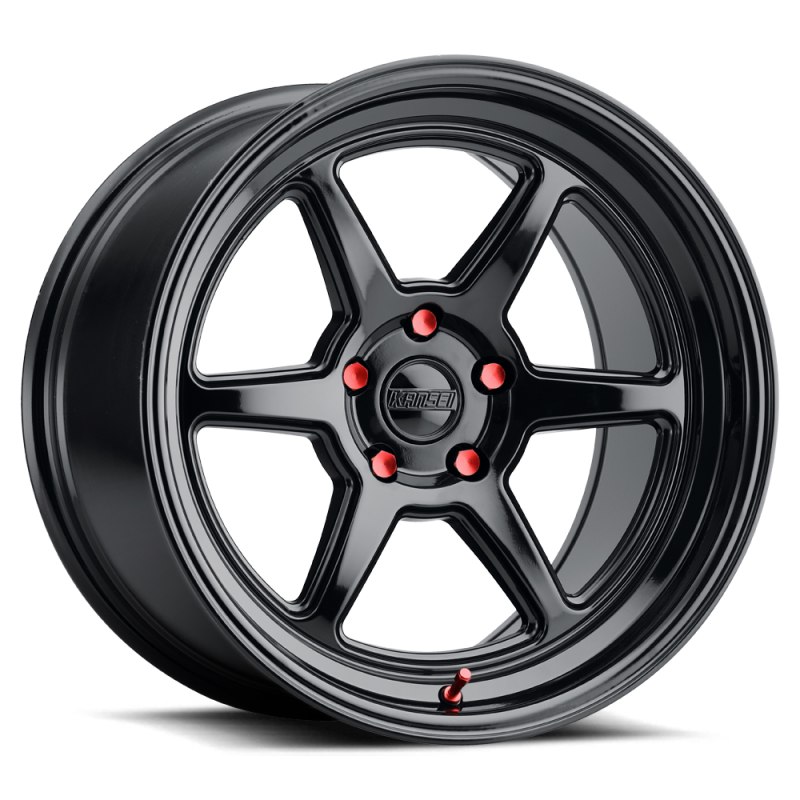 Kansei K14B-189521+38 K14B Roku 18x9.5in / 5x110 BP / 38mm Offset / 73.1mm Bore - Gloss Black Wheel