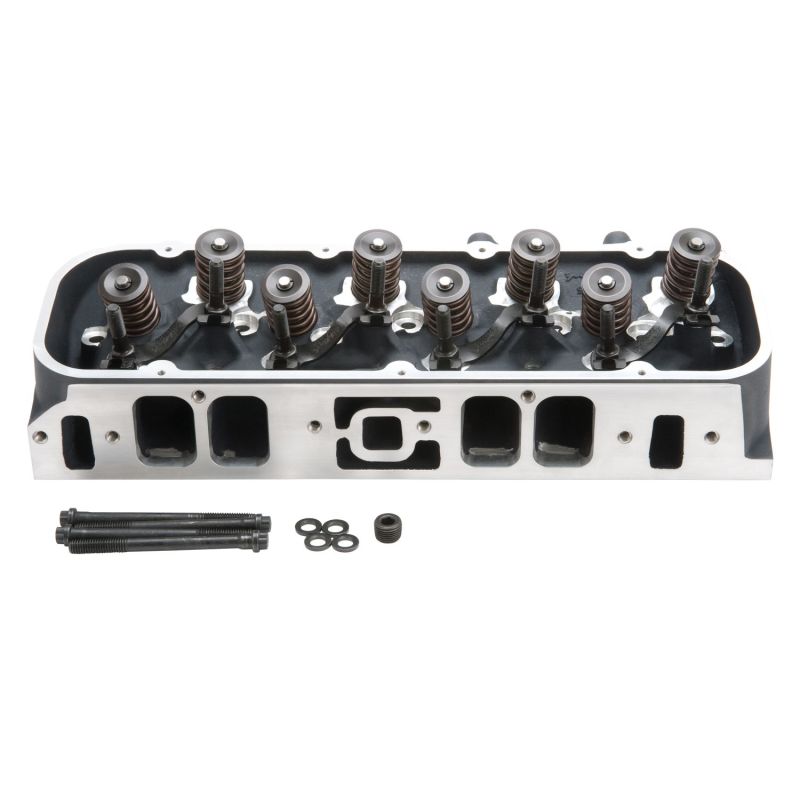 Edelbrock 61555 Cylinder Head BB Chevy Marine Performer RPM Rectangular Port Complete w/ Springs
