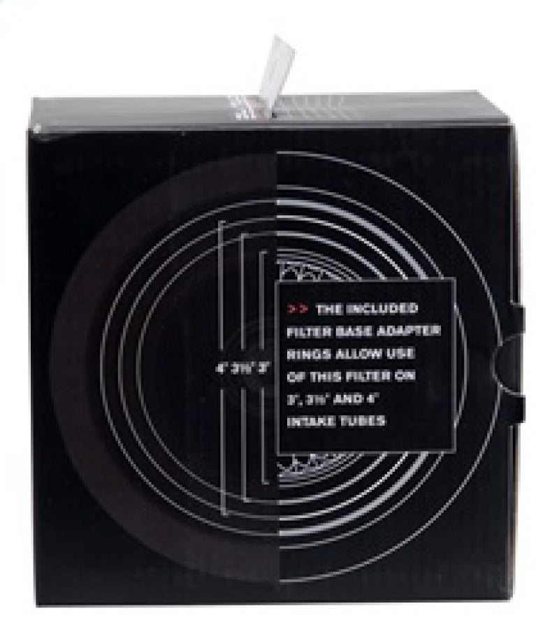 Spectre 8161 Adjustable Conical Air Filter 2-1/2in. Tall (Fits 3in. / 3-1/2in. / 4in. Tubes) - Blk